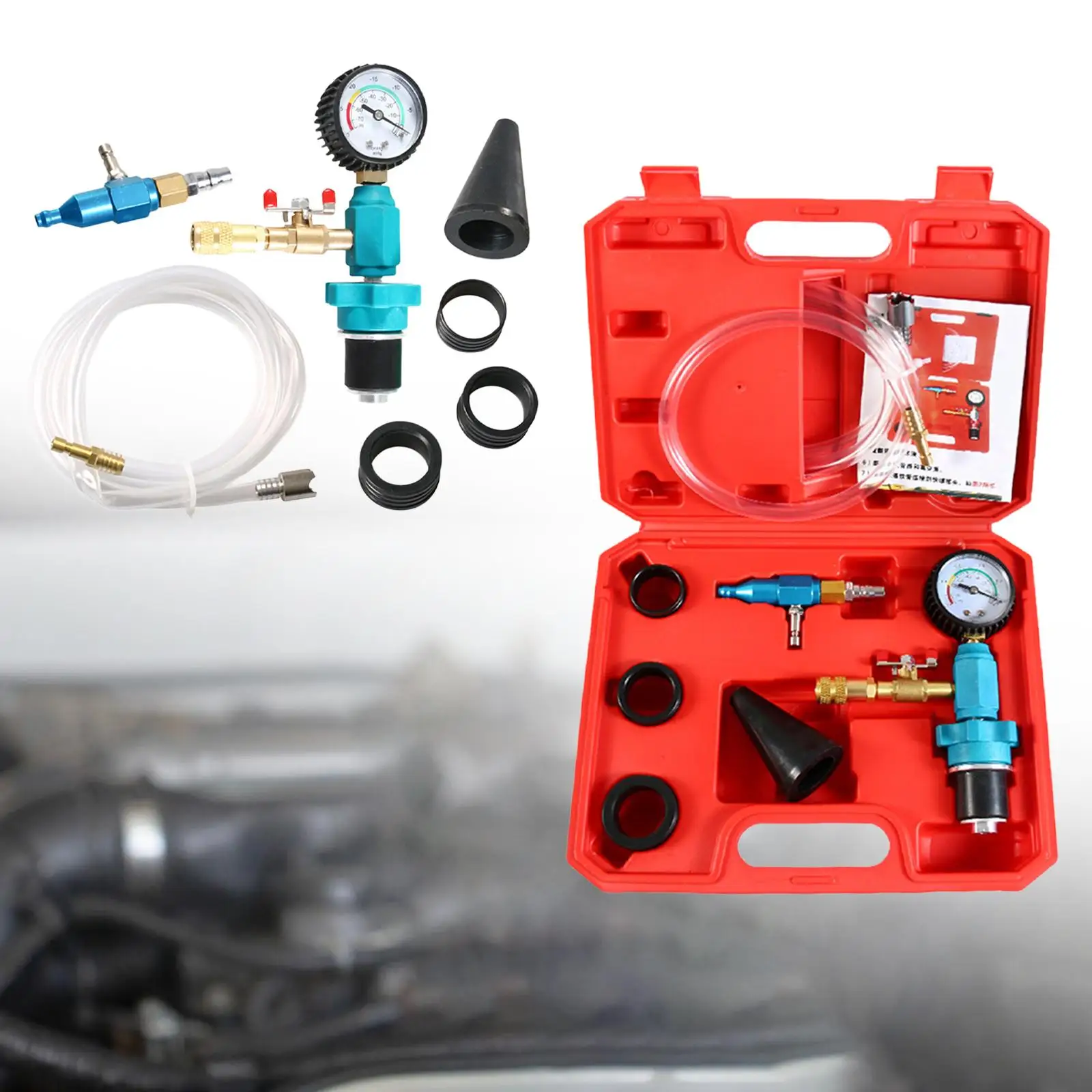 Conjunto de recarga de vácuo de refrigerante multifuncional para ferramenta de manutenção automática de caminhão