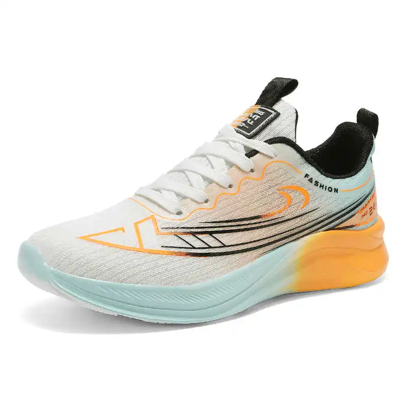 Męskie buty na platformie, duże rozmiary, tkane modne sneakersy męskie, białe sportowe płaskie buty szkolne, bestseller.