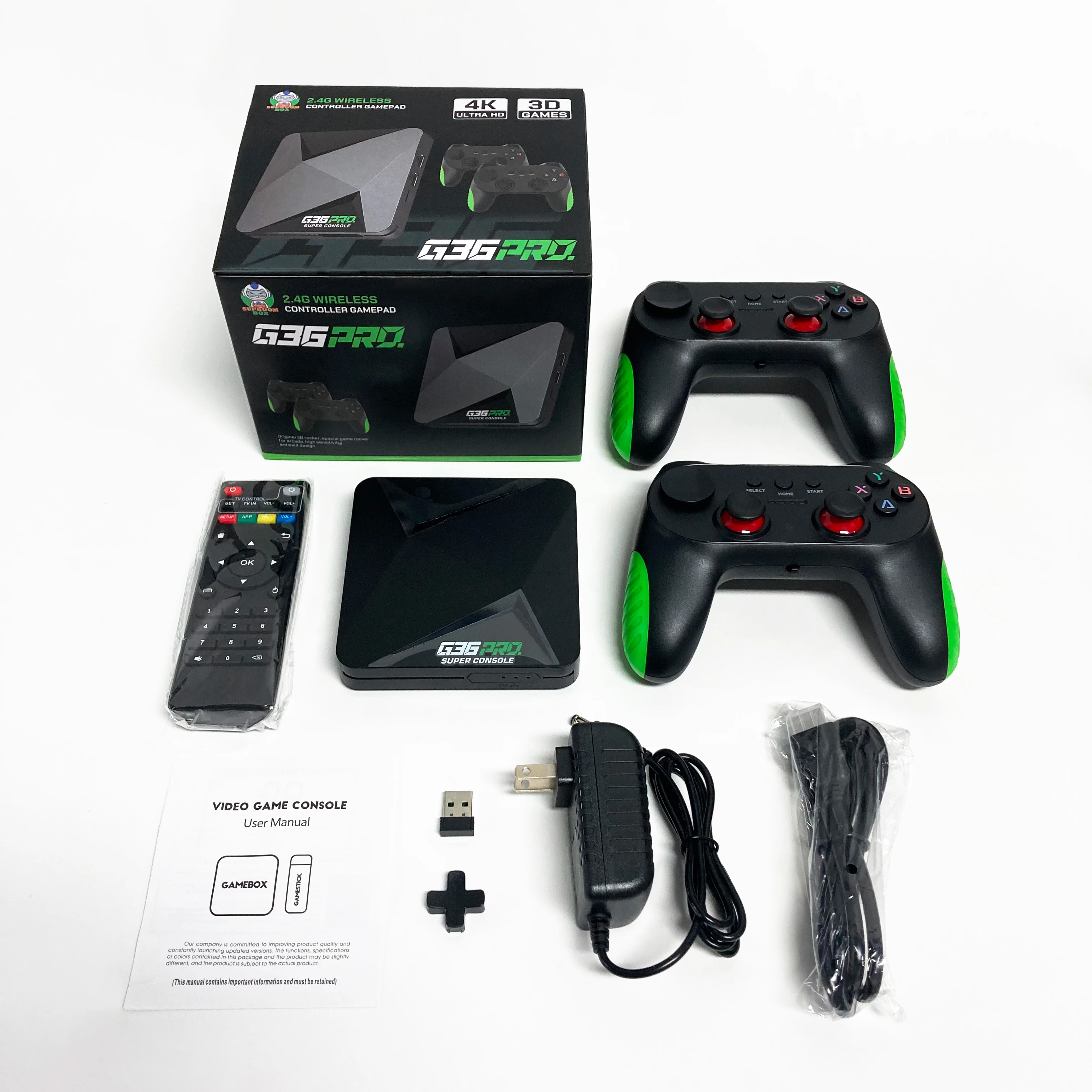 

2026 New G36 Pro Game Console with 128G 65000+ Retro Video Games,Game Box with Wireless Controller,TV Retro Game Stick Kid Gift