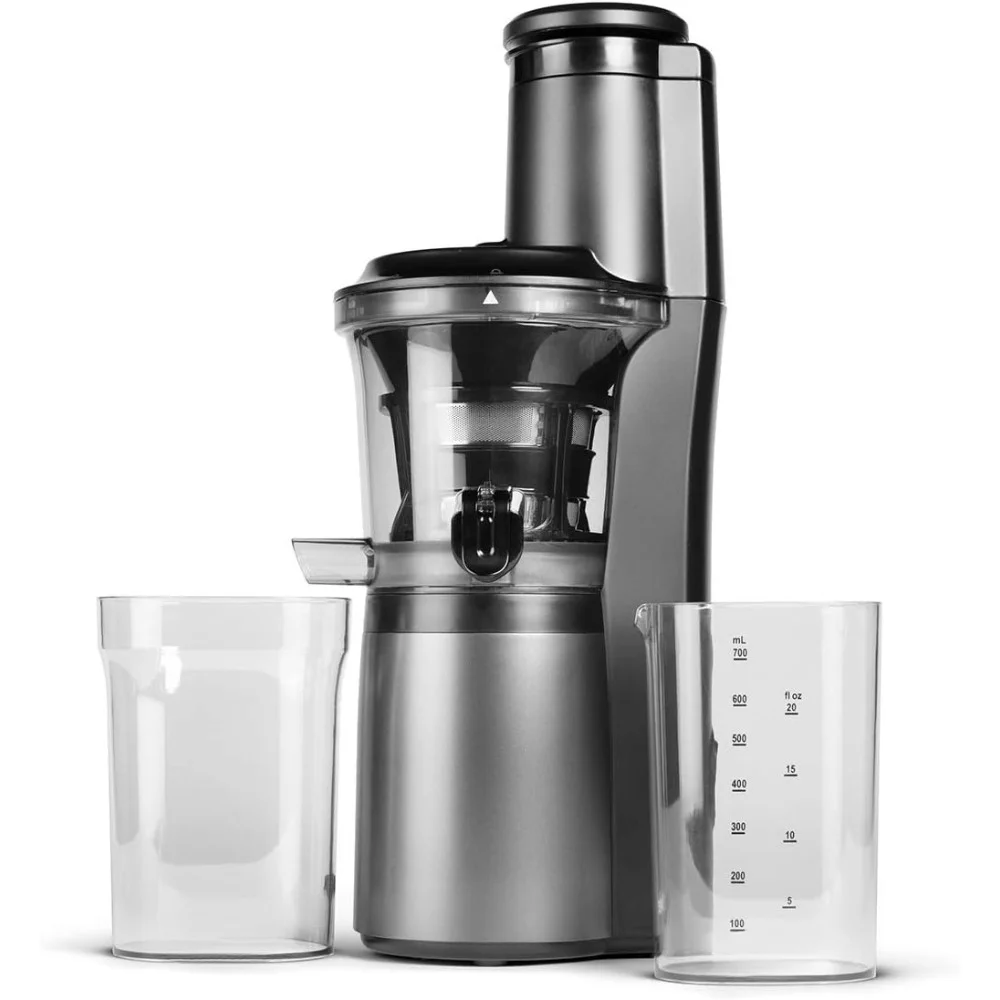 HAOYUNMA Slow, Slow Masticating Juicer Machine, Easy to Clean, Quiet Motor & Reverse Function, BPA-Free, 150 Watts