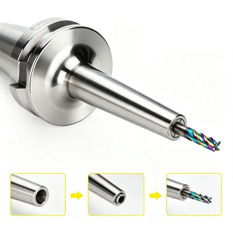 BT30 BT40 DC Pull Back Collet Chuck BT-DC Series High Precision CNC Slim Tool Holder DC4 DC6 DC8 DC12
