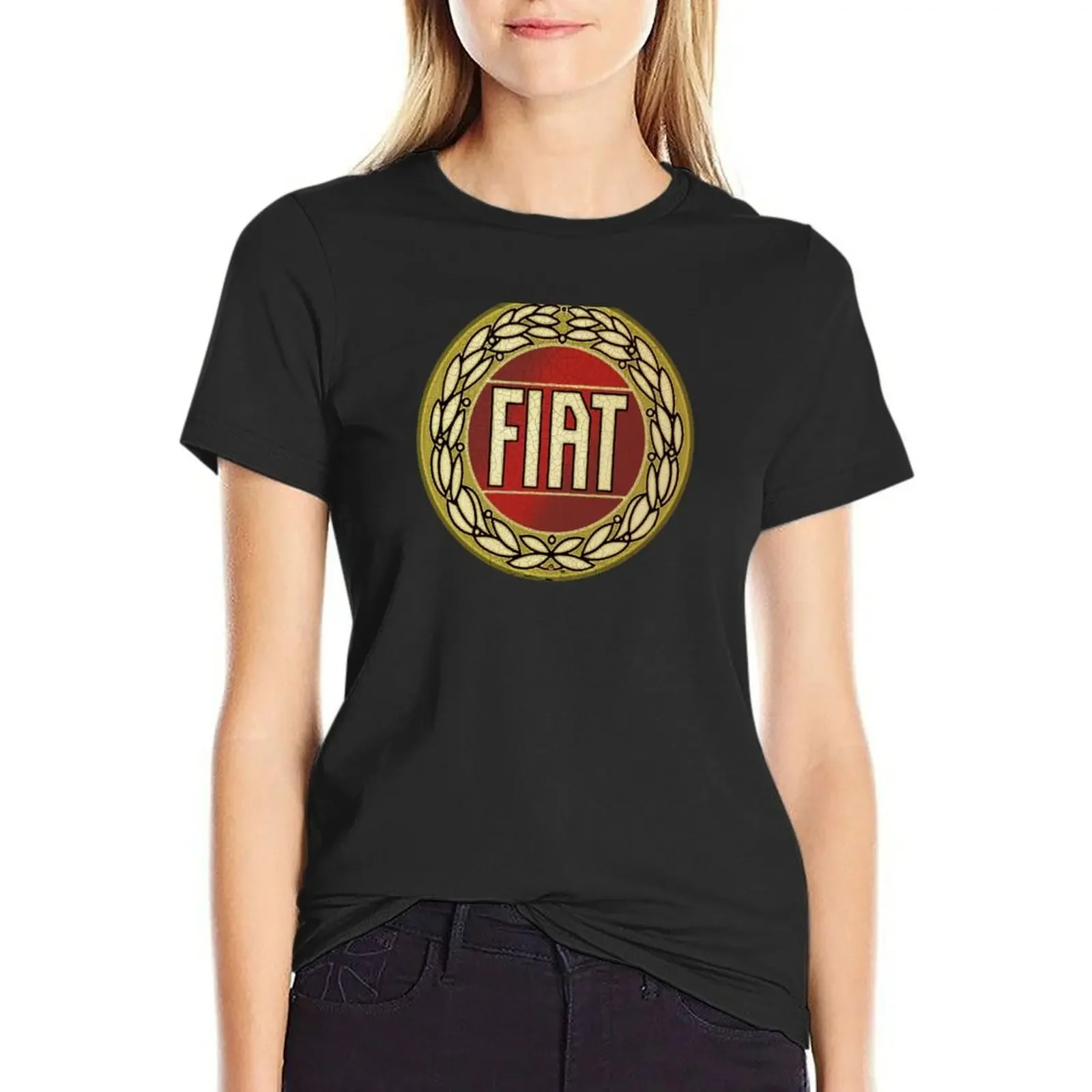 

VintageCars Italy T-Shirt blacks animal print shirt for girls summer clothes tshirts for Women