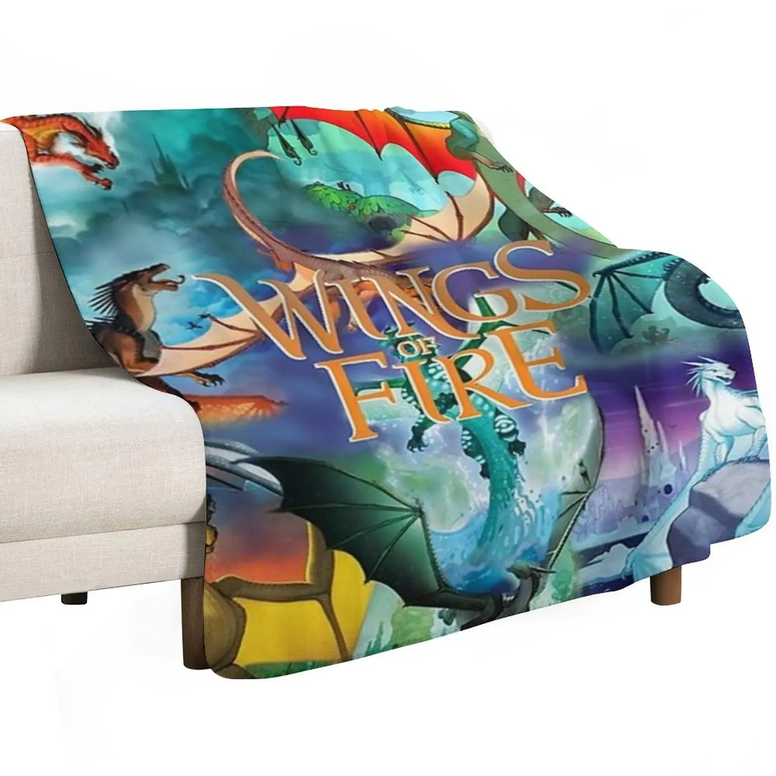 WOF all dragon Throw Blanket Plush Fuzzy Cozy Blanket for Couch Sofa