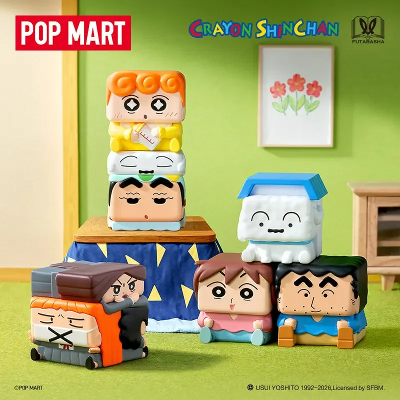 

POPMART Crayon Shinchan POP CUBE-2 Series Genuine Blind Box Mystery Box Guess Bag Toys Doll Cute Anime Figure Desktop
