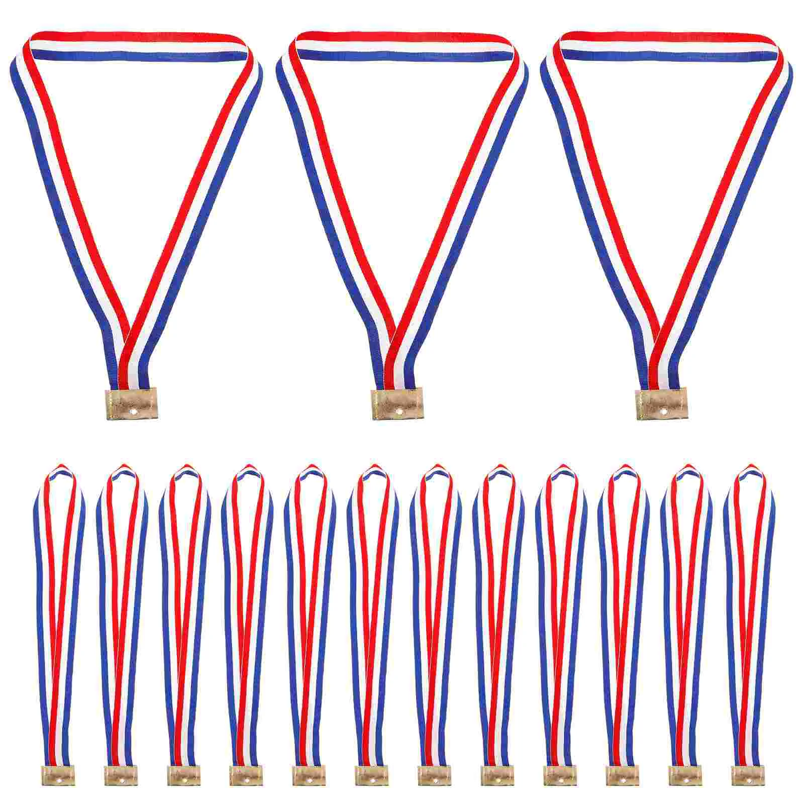 25pcs Award Participation Ribbons Decorative Medal Ribbons Race Medal Hanging Neck Lanyards neck ribbon