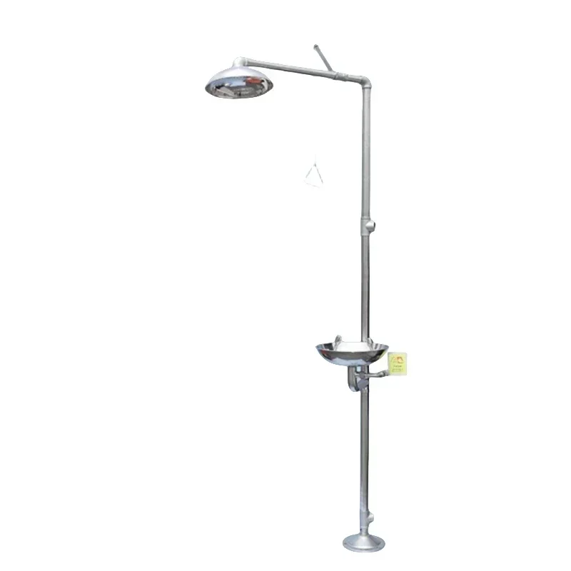 2025 hot sale New All 304 Stainless Steel Composite Emergency Flushing Vertical Spray Eye Washer