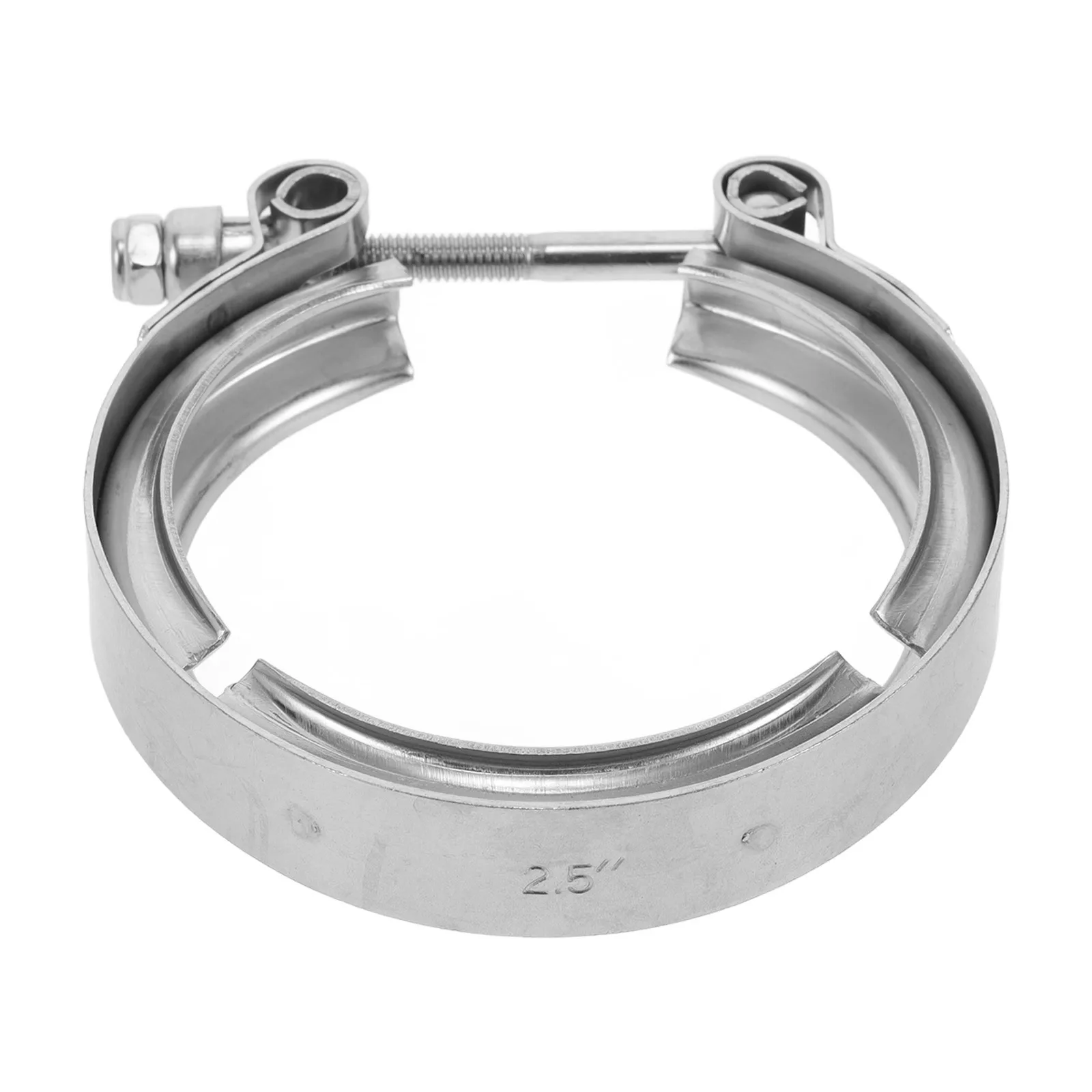 

Stainless Steel Exhaust Clamp 2.5 Inch V-Shape Turbo Coupler For Downpipe Muffler Repair Universal Tube Connector Engine