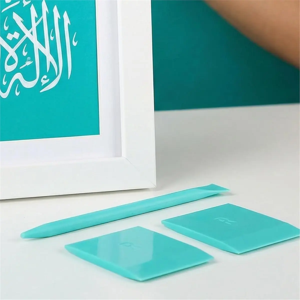 3 Pack Rubber Squeegee - Optimized for Use with Mesh Backed Stencils and Transfers - Squeegee