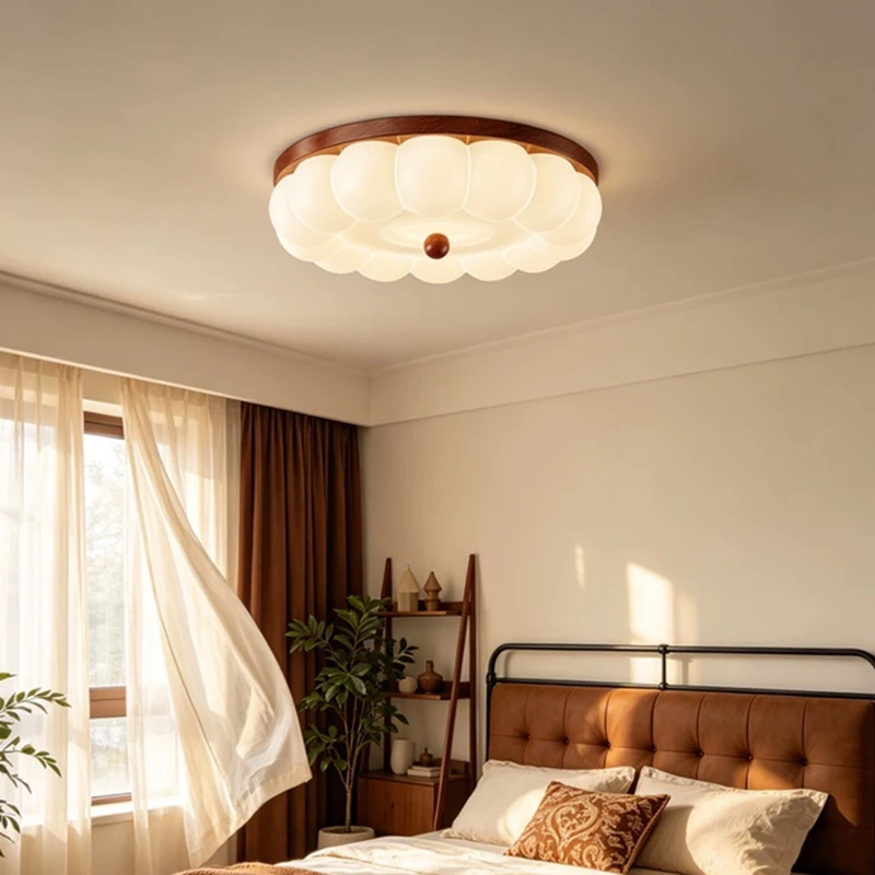 French Retro Bedroom Cloud Ceiling Lights LED Bubble Cloud Light Warm Children's Room Baby Room Boy Girl Bedroom Ceiling Lamps