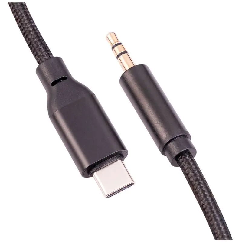 AEE7-USB C To 3.5Mm Audio Aux Cable Speaker And Headphone 3.5 Mm Aux Audio Cable USB Type C To 3.5Mm Headphone Stereo Cord