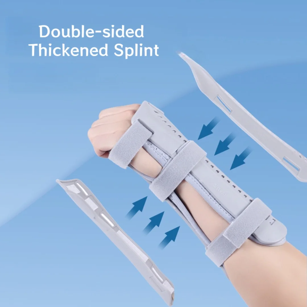 Adjustable Double-sided Thickened Splint Support Wrist Brace Fixed Wrist Brace Hand Splint Wrist Joint Fixation Brace Strap