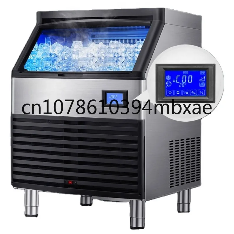 

Stainless Steel+ABS Commercial Block Ice Making Machine For Food&Beverage Shop Ice Maker Use Making 100 Kg Ice Per Day