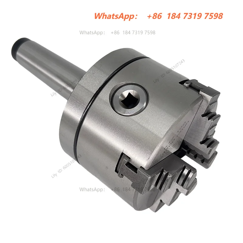 Morse Taper Lathe Chuck 100mm With MT2-100 Chuck Flange Fix Type Chuck Adapter Include Lathe