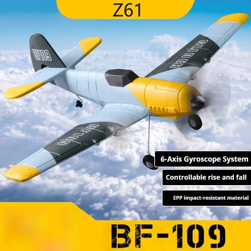 

Z61 3CH WWII Style RC Warbird EPP Foam Fixed Wing Trainer with Gyro Stabilization Beginner Friendly Aircraft Birthday Gift