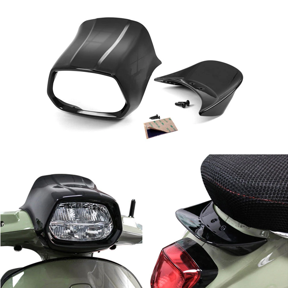 Motorcycle Front Grille Headlight Cover Tail Wing Fairing Suitable For Vespa Sprint 125 150 Motorcycle Accessories