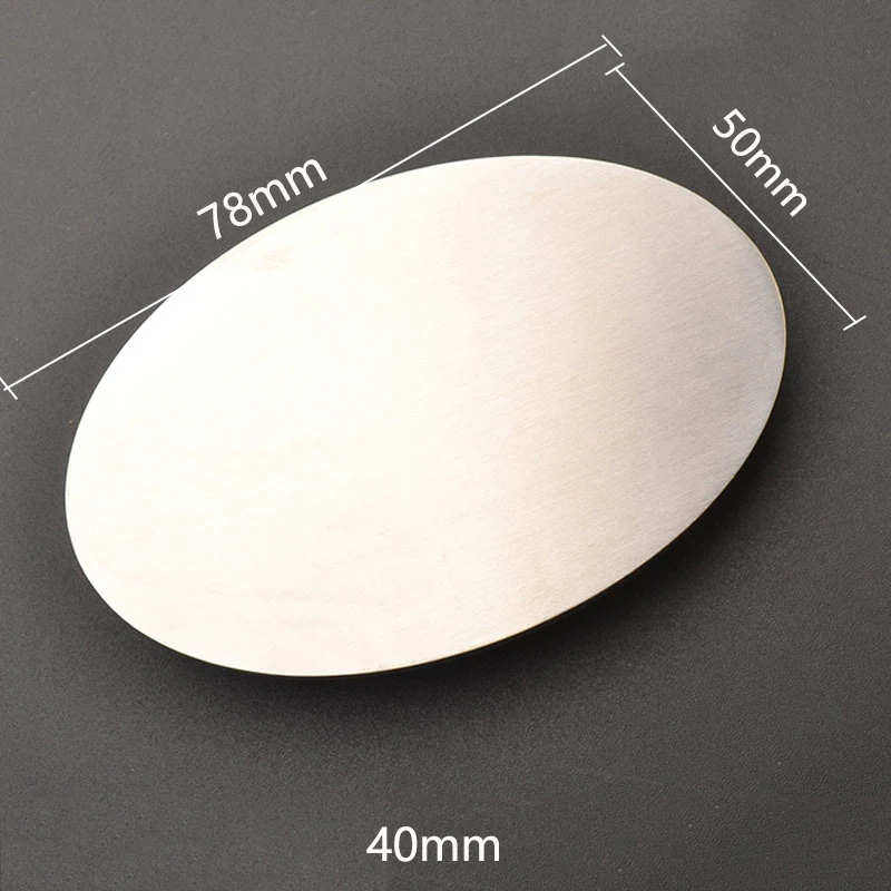 Deepeel 40mm czyste klamry paska ze stali nierdzewnej gładka klamra paski płócienne dla mężczyzn wypoczynek DIY skórzane rękodzieło akcesoria do dżinsów