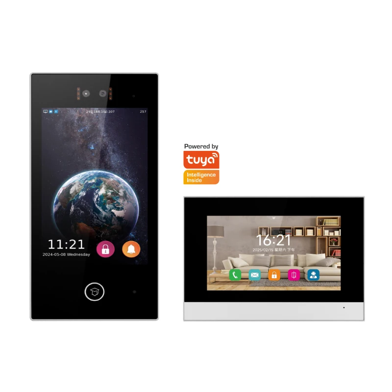 Tuya IPS 3D Face Recognition Apartment Building Intercom System Remotely Unlock The Main Entrance Gate Via Smart Life APP