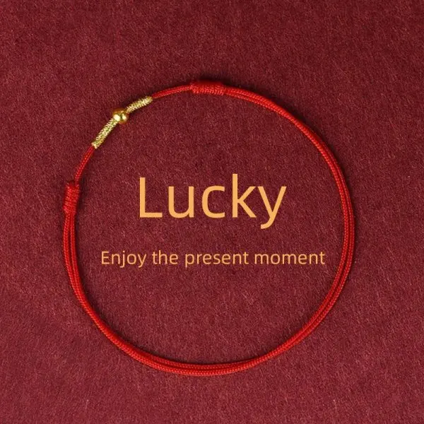 Mode Einfache Glück Knoten Rot Seil Armbänder für Frauen Männer Handgemachte String Einstellbare Armband Freundschaft Amulett Schmuck Geschenk