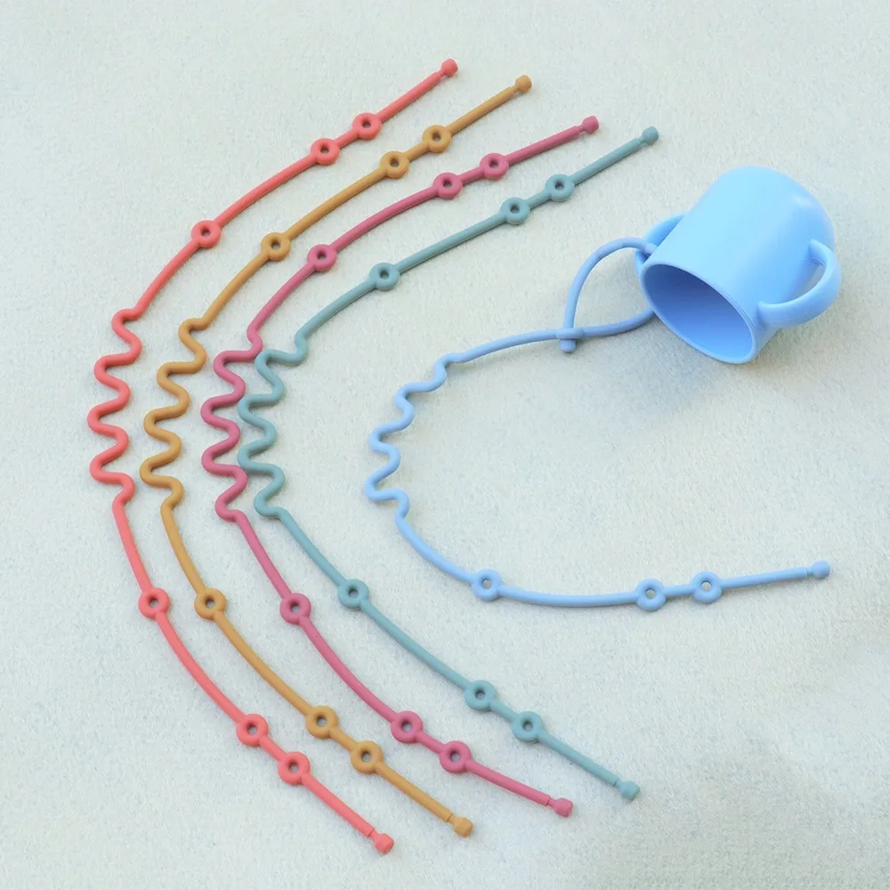 New Silicone Pacifier Chain Anti Fall Rope Stroller Accessory Anti-lost Chain Pacifier Holder Clips
