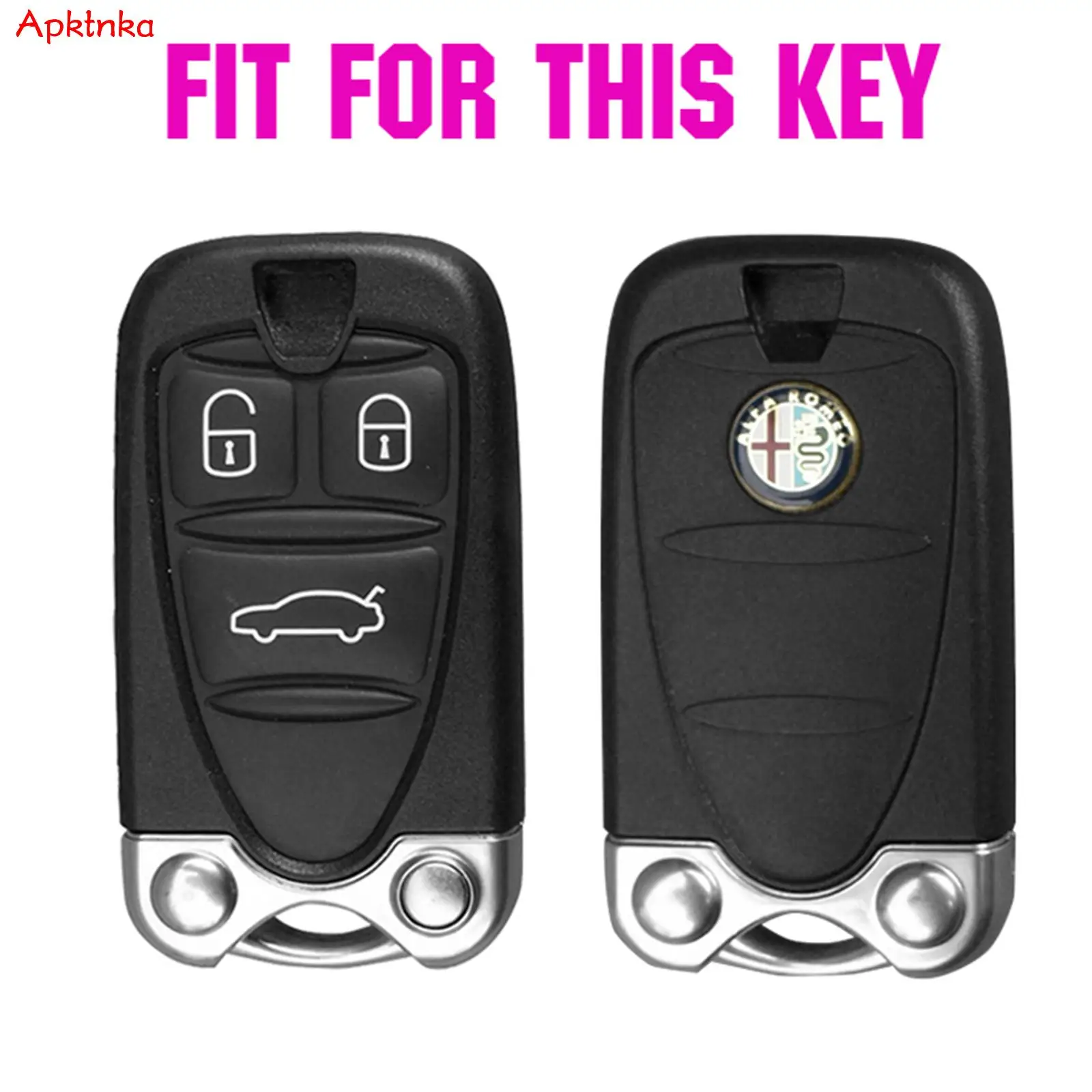 Portachiavi in Silicone a 3 pulsanti Fob Shell Cover per Alfa Romeo 159 Brera 156 Q4 GT 946 Spider Keyless Skin portachiavi portachiavi