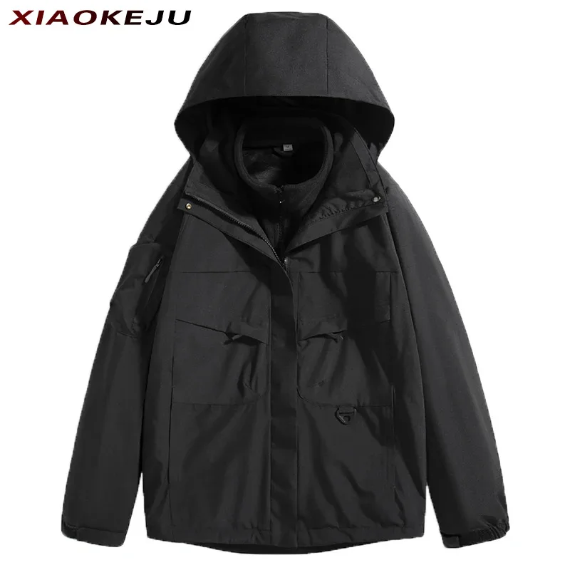 

Men's Cold Jacket Bomber Male Top Hooded Casual Fashion Brand Man Jacket Camping Techwear Sport Trekking Oversize