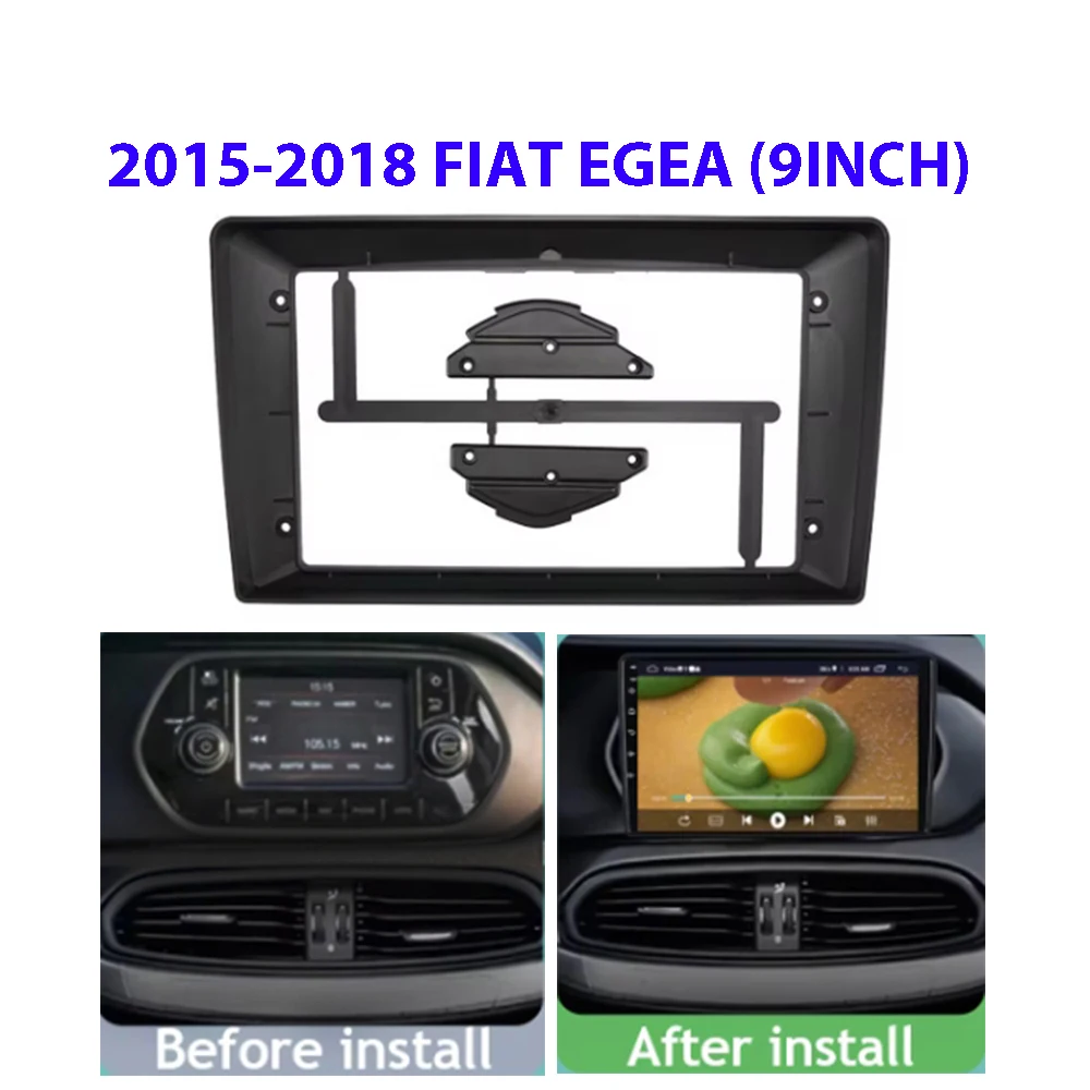 

9INCH Car Frame Fascia Adapter For Fiat Egea 2015-2018 Android Radio Dash Fitting Panel Kit