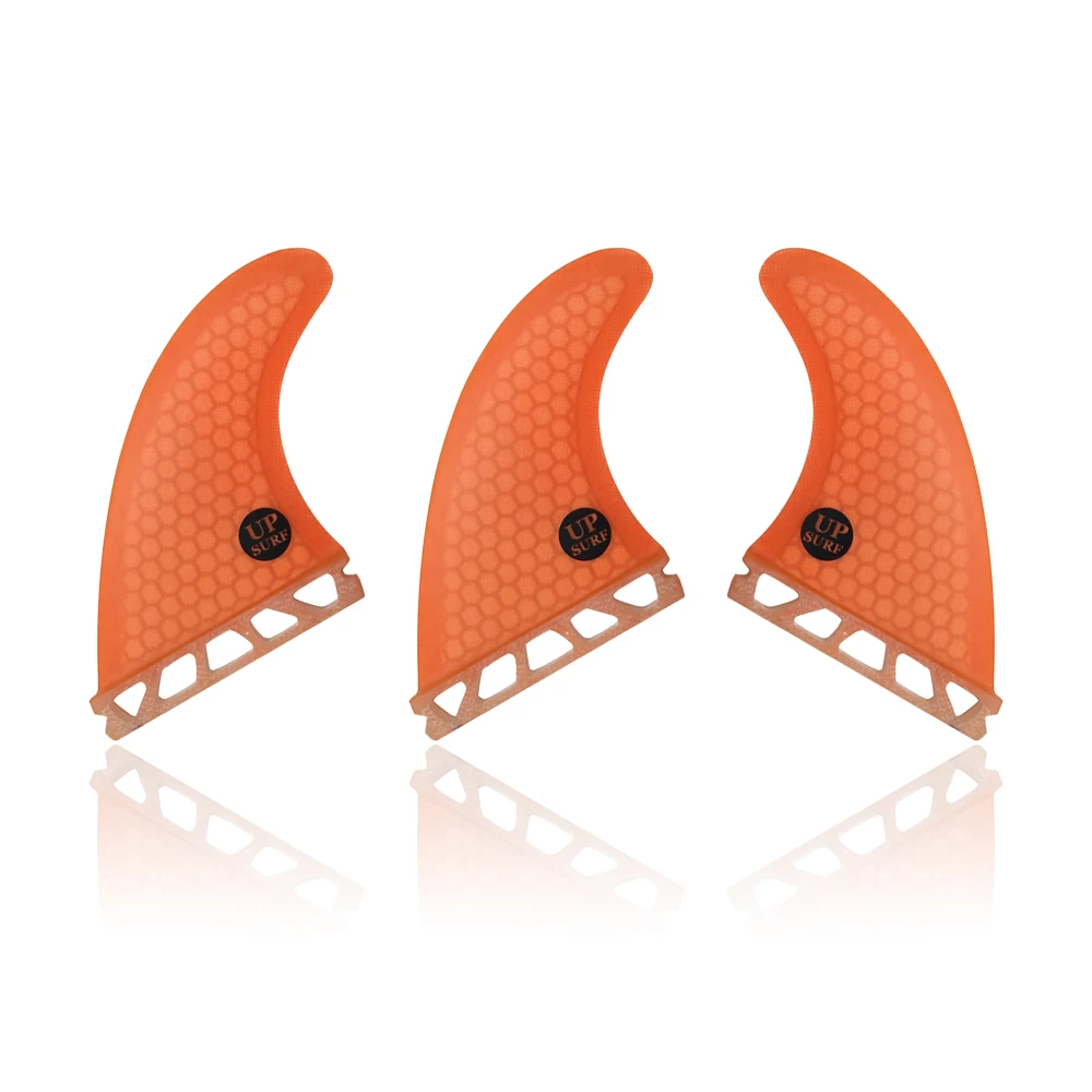 

Surfboard Fin UPSURF FUTURE Fins Large Honeycomb Orange Good Quality Fins 3 Pcs/set Sup Board Prancha de Surf Free Shipping