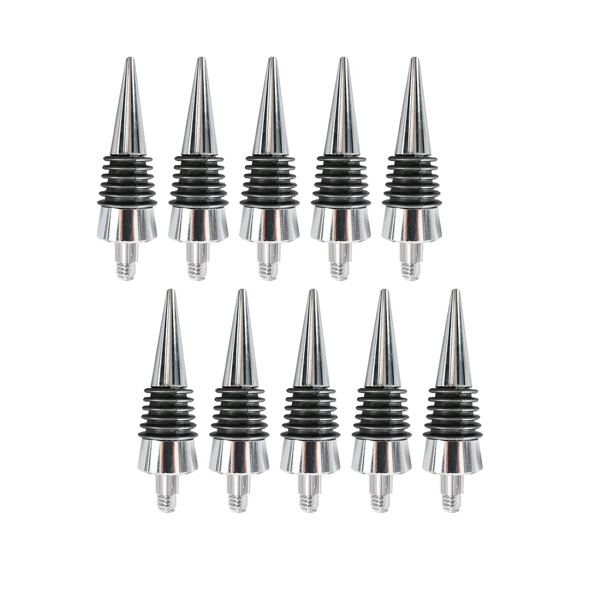 

10 Pcs Thread Wine Bottles Metal Stoppers Set,Blank Bottles Stopper Gifts for Wedding Wine Party