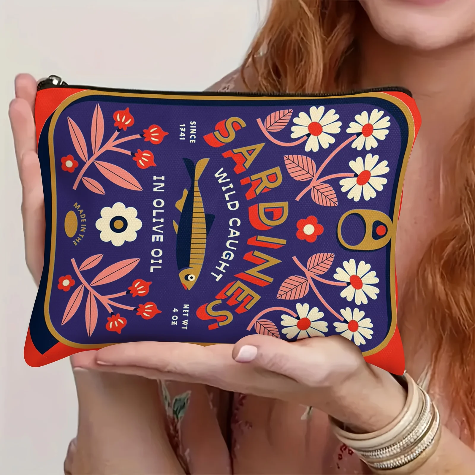 A Mermaid makeup bag - women's multifunctional zipper pouch, jewelry storage bagjewelry storage bag, perfect travel zipper small view 5
