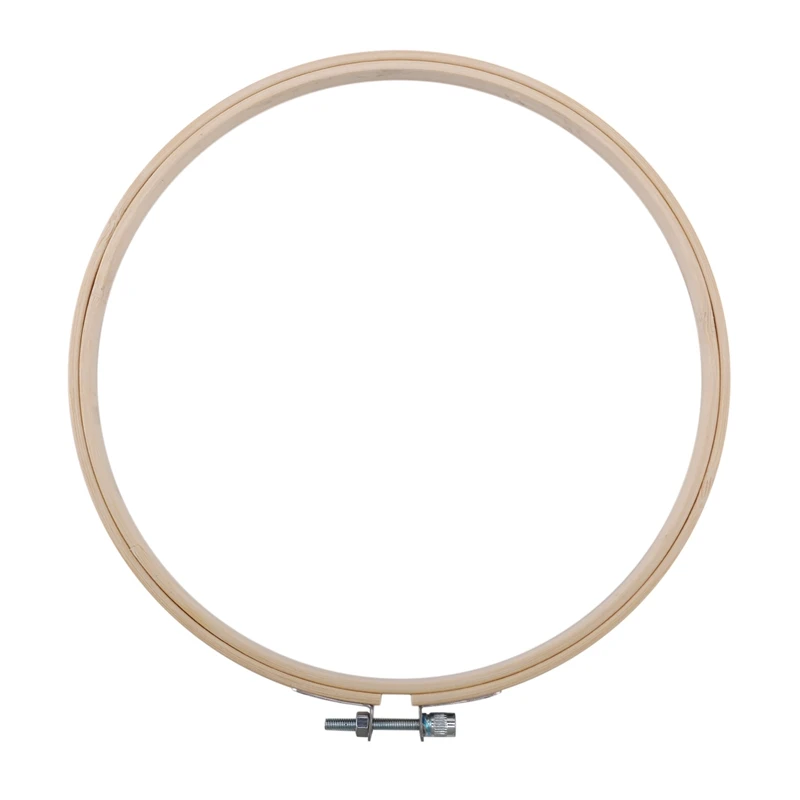 

Набор из 8 деревянных круглых пялец для вышивания, 8 дюймов, регулируемые, бамбуковые, для вышивки крестом, оптом, для рукоделия