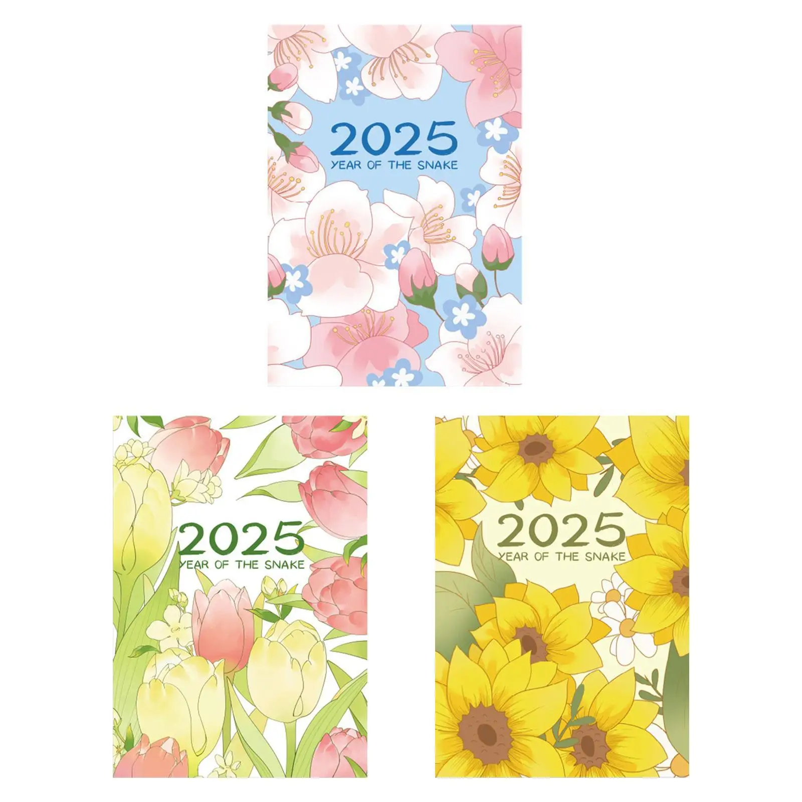 2025 Planner Notebook Year Monthly Daily Planner Practical Personal Time Organizer Academic Planner Portable for Business