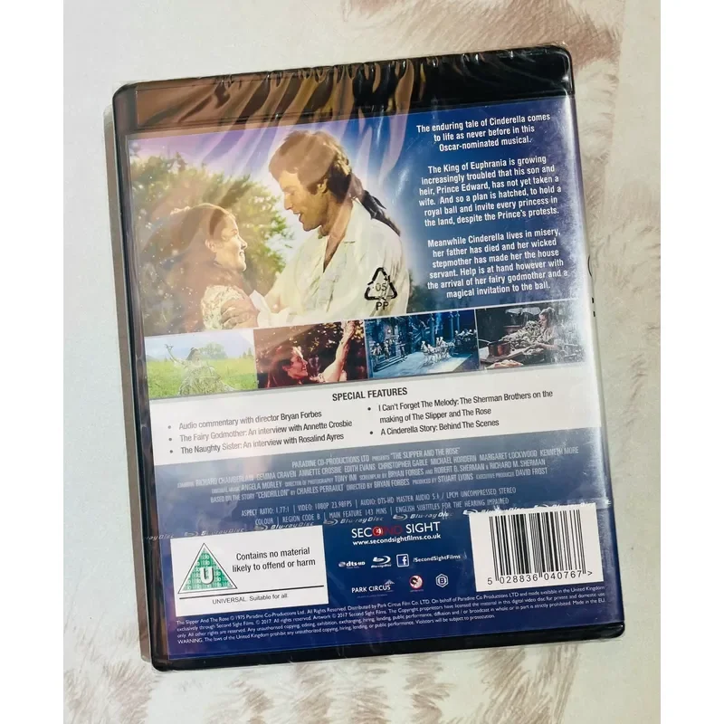 Genuine Blu-ray BD Crystal Shoes with Roses The Slipper