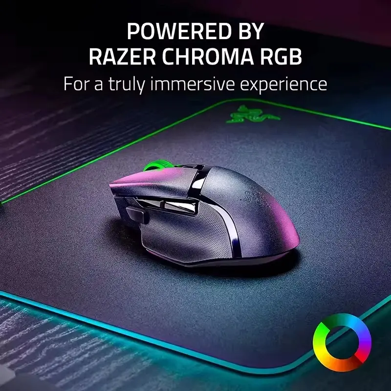 ماوس الألعاب اللاسلكي Razer Basilisk V3 X HyperSpeed: مفاتيح ميكانيكية الجيل 2-5G مستشعر بصري متقدم 18K إضاءة Chroma RGB 9 - 4