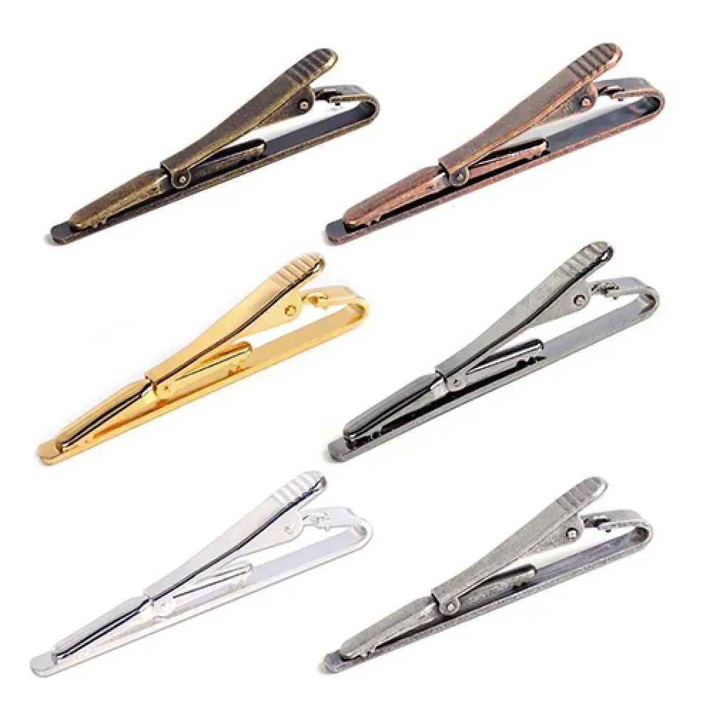 Men Tie Clip Men Metal Necktie Buckle Tie Men's Wedding Tie Clip Bar Clasp Clip Clamp Pin Ties Stainless Steel Business Clasps