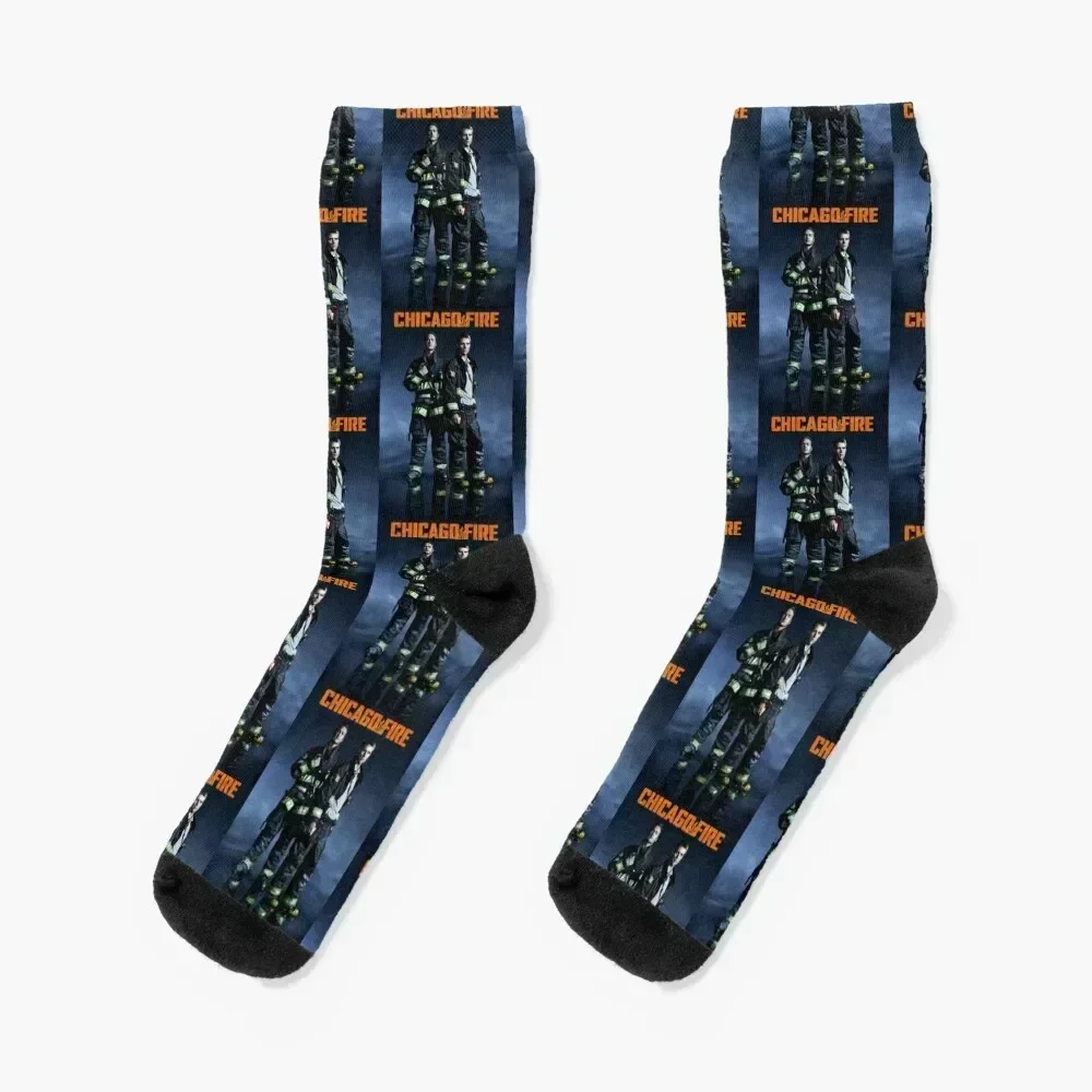 

Chicago Fire Socks man cute Thermal man winter kawaii Socks For Man Women's