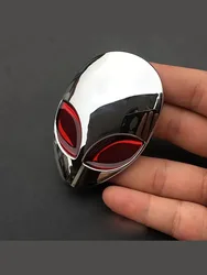 Alien Head Auto Heck Emblem Badge Sticker Decal Car Fender Auto 3D For All Car Bike Motobike