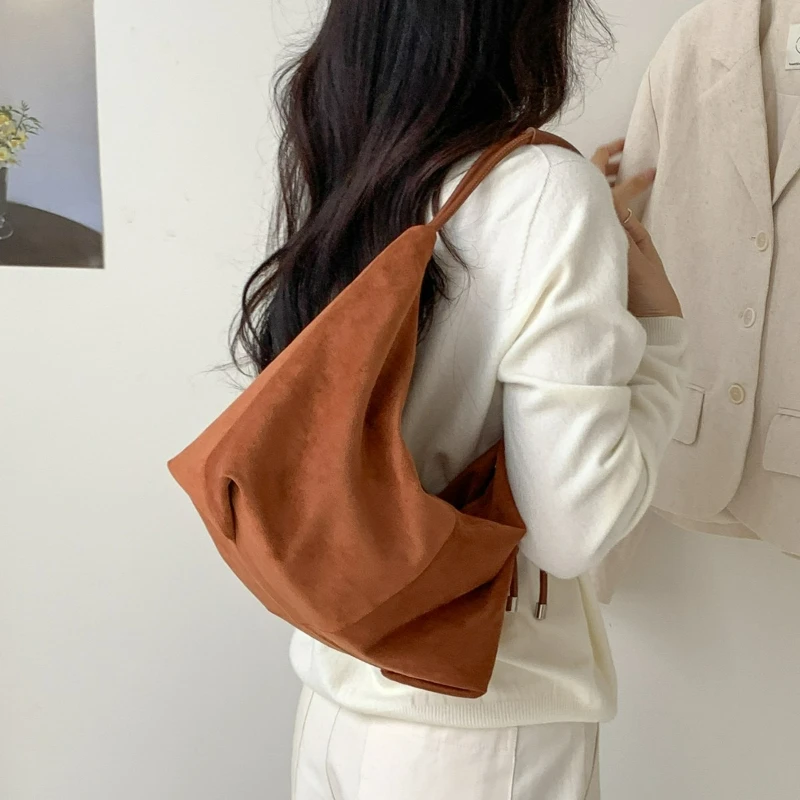 حقيبة هوبو ريترو كسولة حقيبة كتف عصرية للتنقل لحقيبة قوانغتشو عالية الجودة غير الرسمية