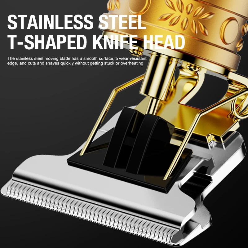 Haarschneider mit Schnitzölkopf, elektrischer Drücker, elektrischer Haarschneider, Rasiermesser, Glatze-Artefakt, Haarschneider, USB-Aufladung