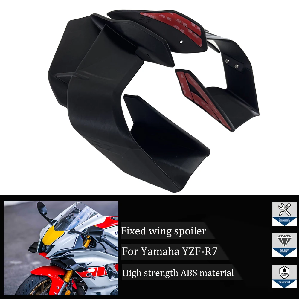 

For Yamaha R7 YZF R7 YZFR7 R7 2021-2023 Fixed wing motorcycle wing aerodynamic fairing, fixed wing, side wing spoiler