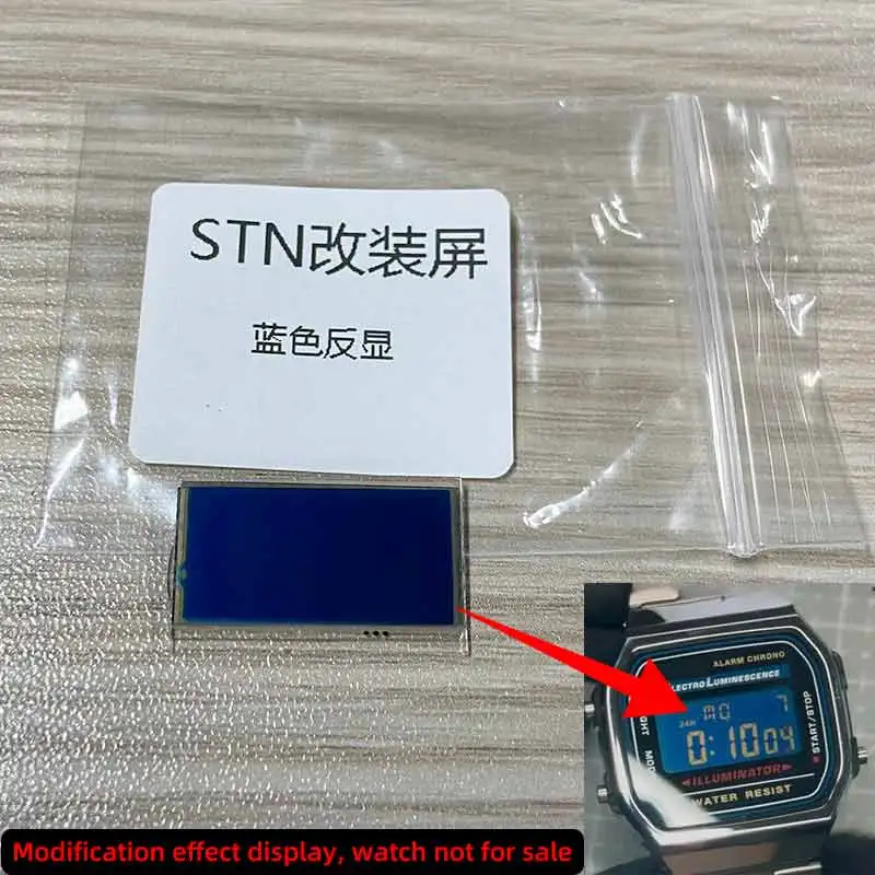 

F91w STN ЖК-экран с положительным/ отрицательным режимом для Casio F105/A158/A159/A168, экран дисплея, модифицированное контрастное стекло для часов