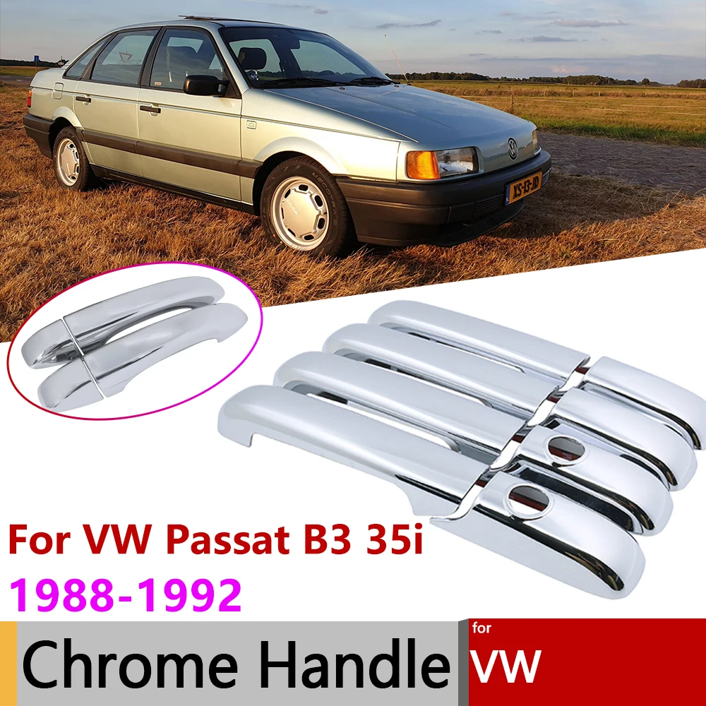 

Умная хромированная накладка на дверную ручку для VW Volkswagen Passat B3 35i 1988 1989 1990 1991 1992, аксессуары для автомобиля, защитные наклейки