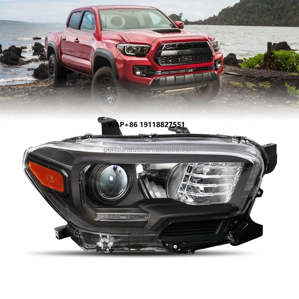 Factory Custom High Quality Car Halogen Headlights Assembly for 2016-2023  Tacoma Headlights HeadLamp