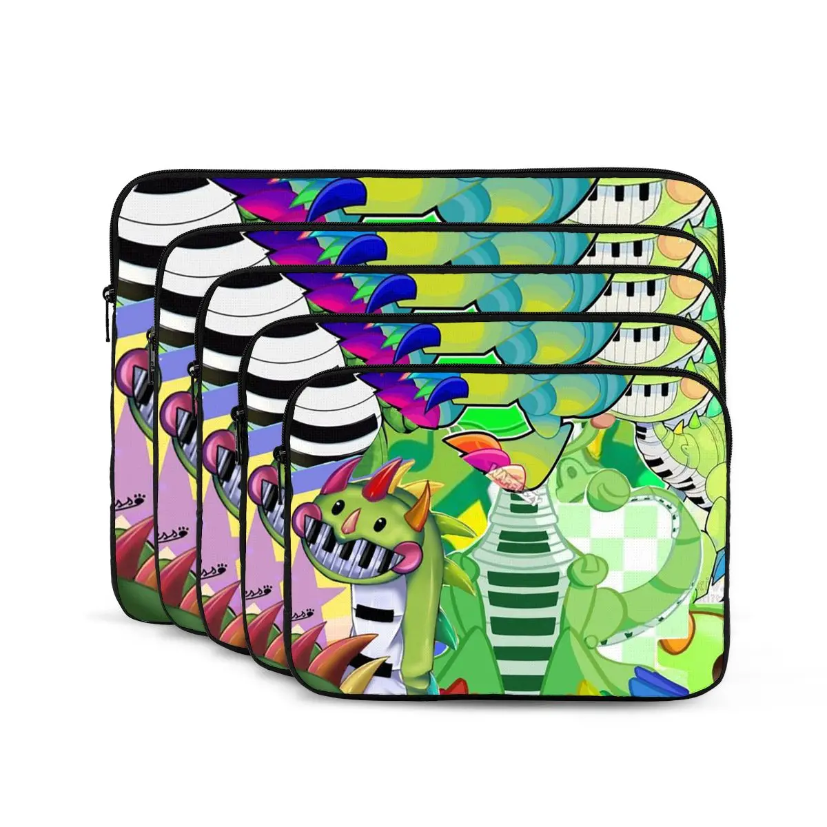 Doey Doughman Horror Pianosaurus Notebook Laptop Bag Case Pouch Notebook Sleeve Cover Bag Tablet Shockproof Case Bag