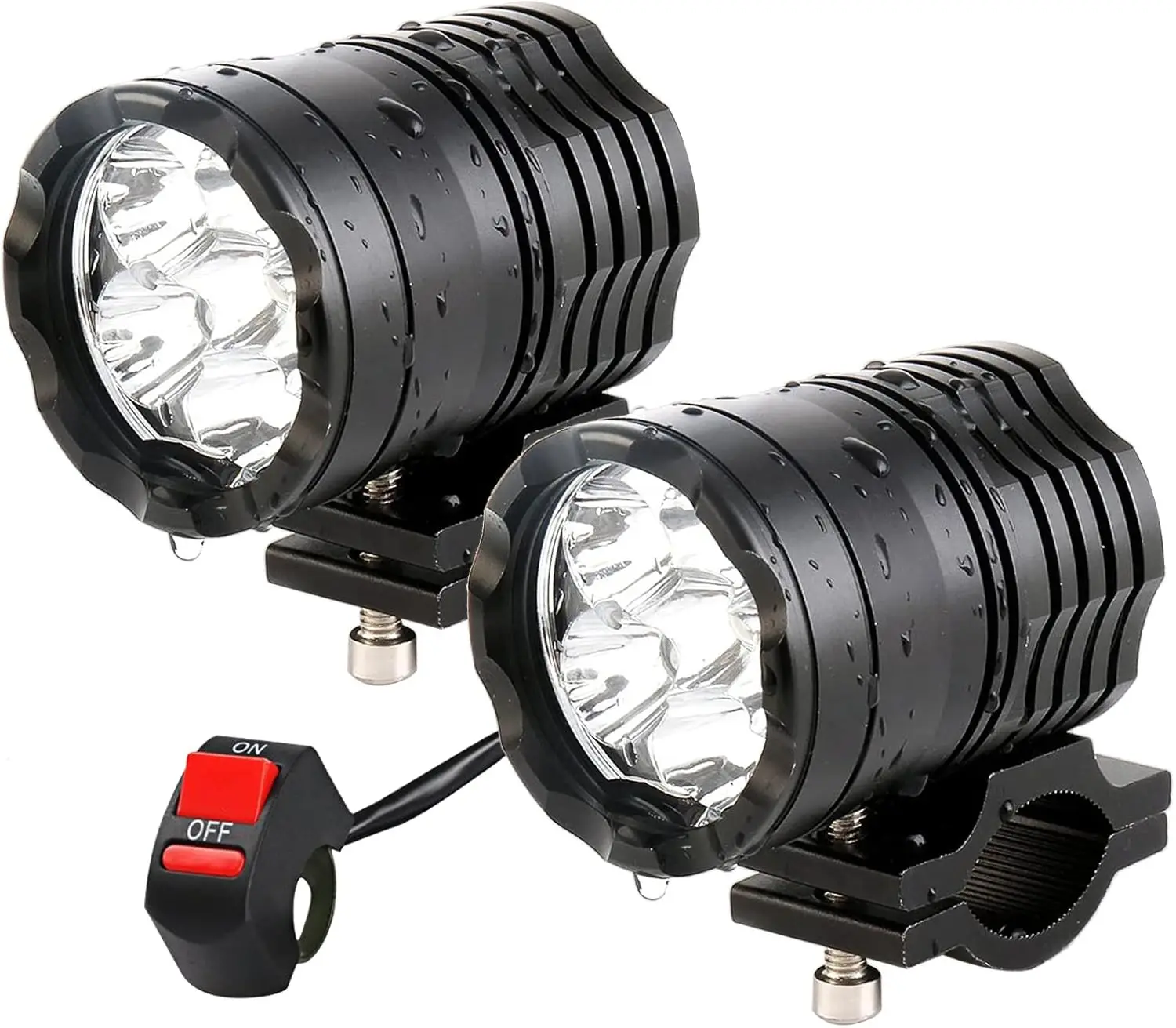 

2ps Motorcycle Driving Lights 12-60V 40W 3600LM LED Fog Lights for ATV UTV Bike Car Truck Boat Forklift Waterproof LED