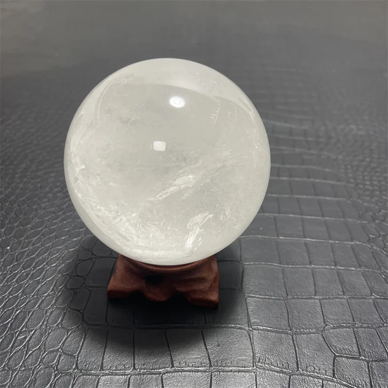 

8.9cm Natural Rock Clear Quartz Crystal Spheres white crystal ball for sale