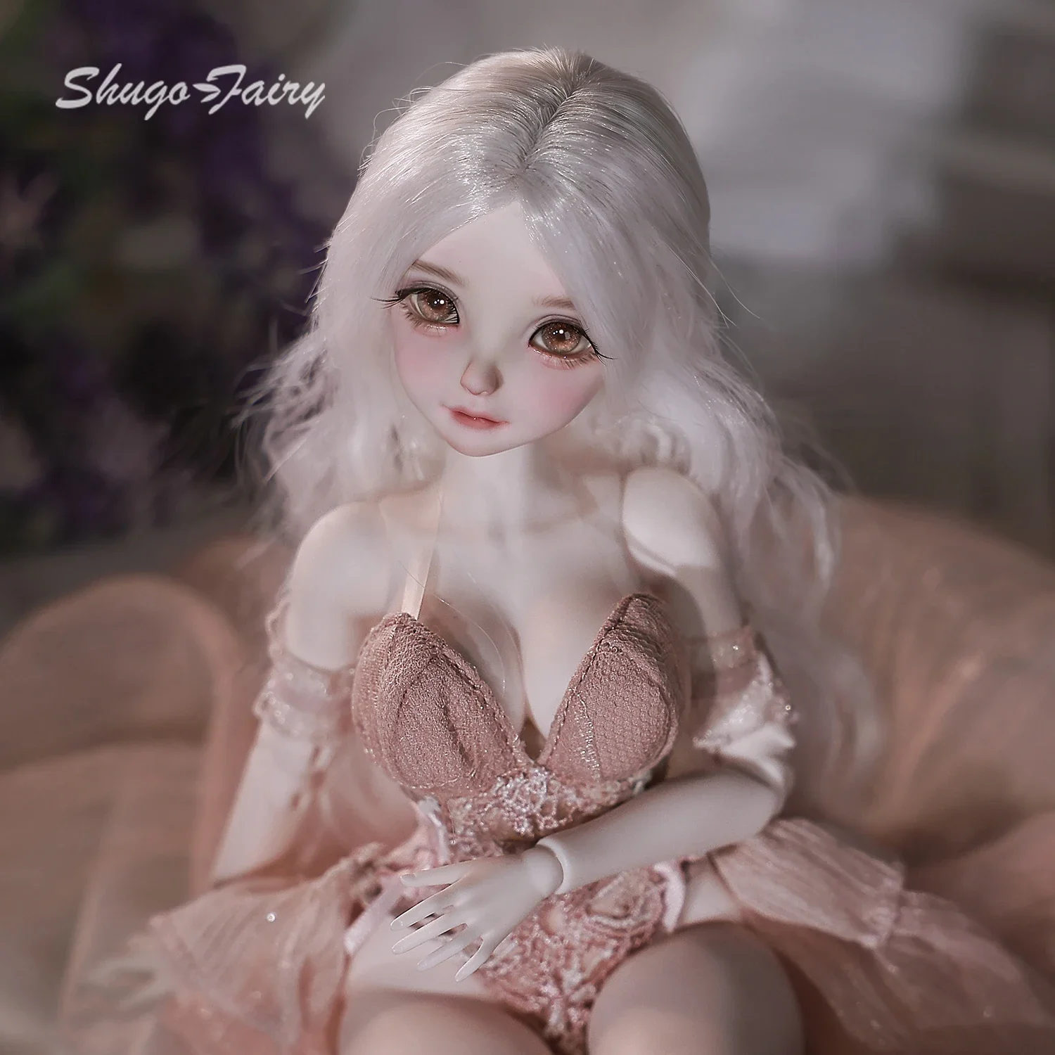 Lalki BJD Shuga Fairy Mirai 1/6, korpus Joan, duża klatka piersiowa, piękne rysy twarzy w stylu młodzieńczym, lalka z żywicy z ruchomymi stawami.