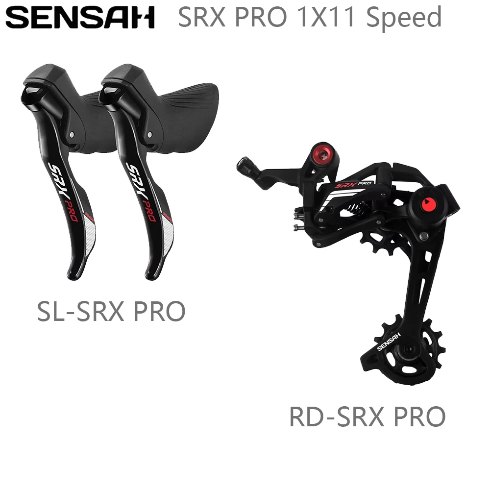 SENSAH SRX PRO 1X11 Speed Bicycle Derailleur Kits Right Left Shifter Lever Rear Derailleur For Road Bike Parts