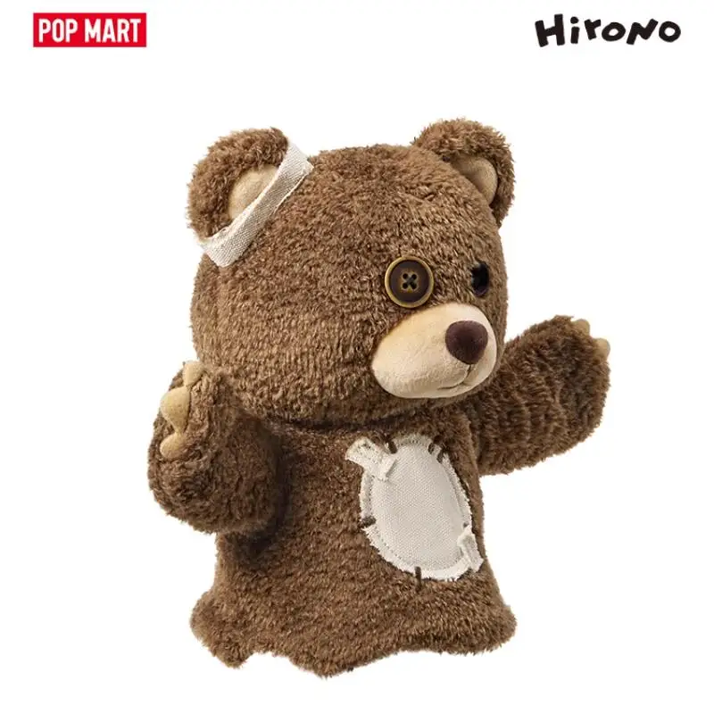 

POP MART HIRONO серия медведей и динозавров, виниловая плюшевая ручная кукла, загадочная коробка, натуральная слепая коробка, сумка-угадай, орнамент, фигурки для дома
