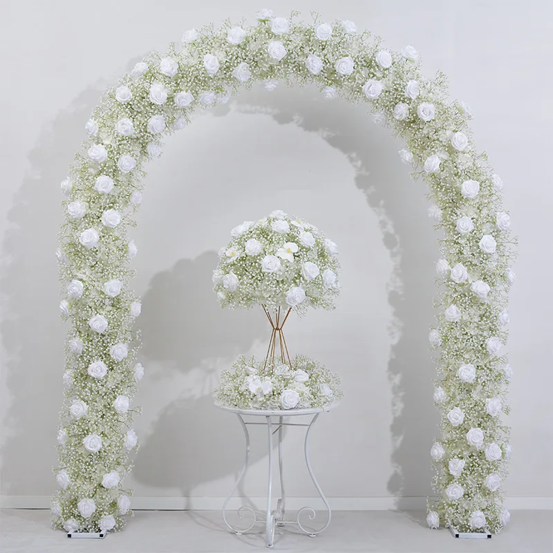 

New Gypsy Star Flower Ball Row Wedding Arch Decoration Long Row Flower Wedding Table Window Display Road Flower Ball