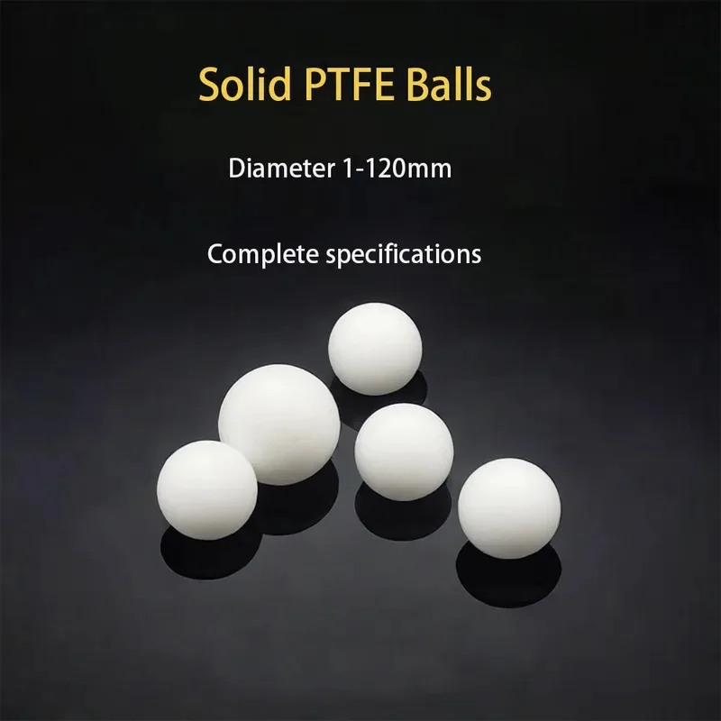 Plastic F4 Balls 1mm-120mm Diameter PTFE Solid Ball Bearings Corrosion Resistance Sealing